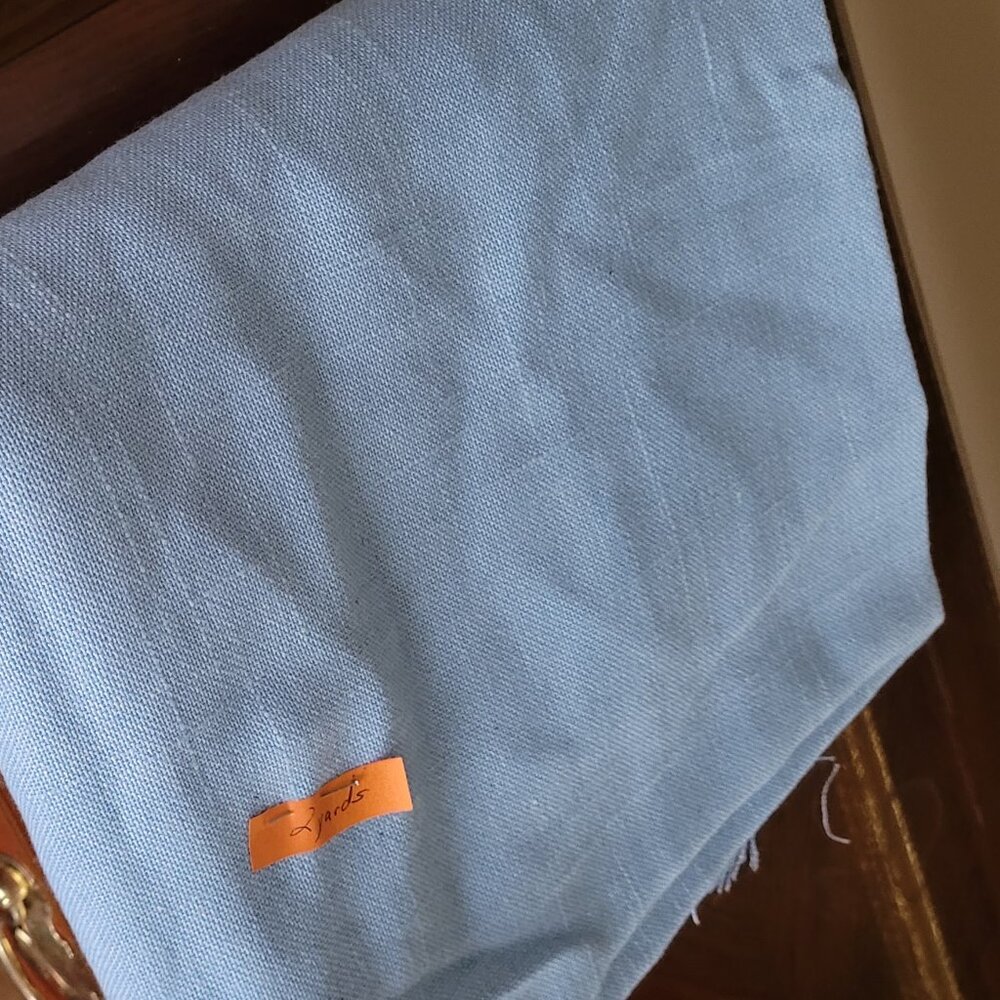 Light Blue Linen Fabric